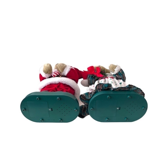 Vintage AVON Musical Mr and Mrs Claus Teddy Bear Christmas - Picture 5 of 7
